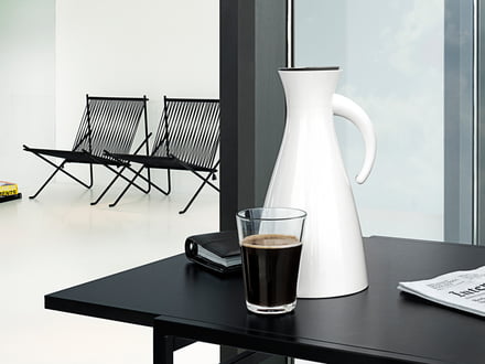 Weiße Kaffee Isolierkanne