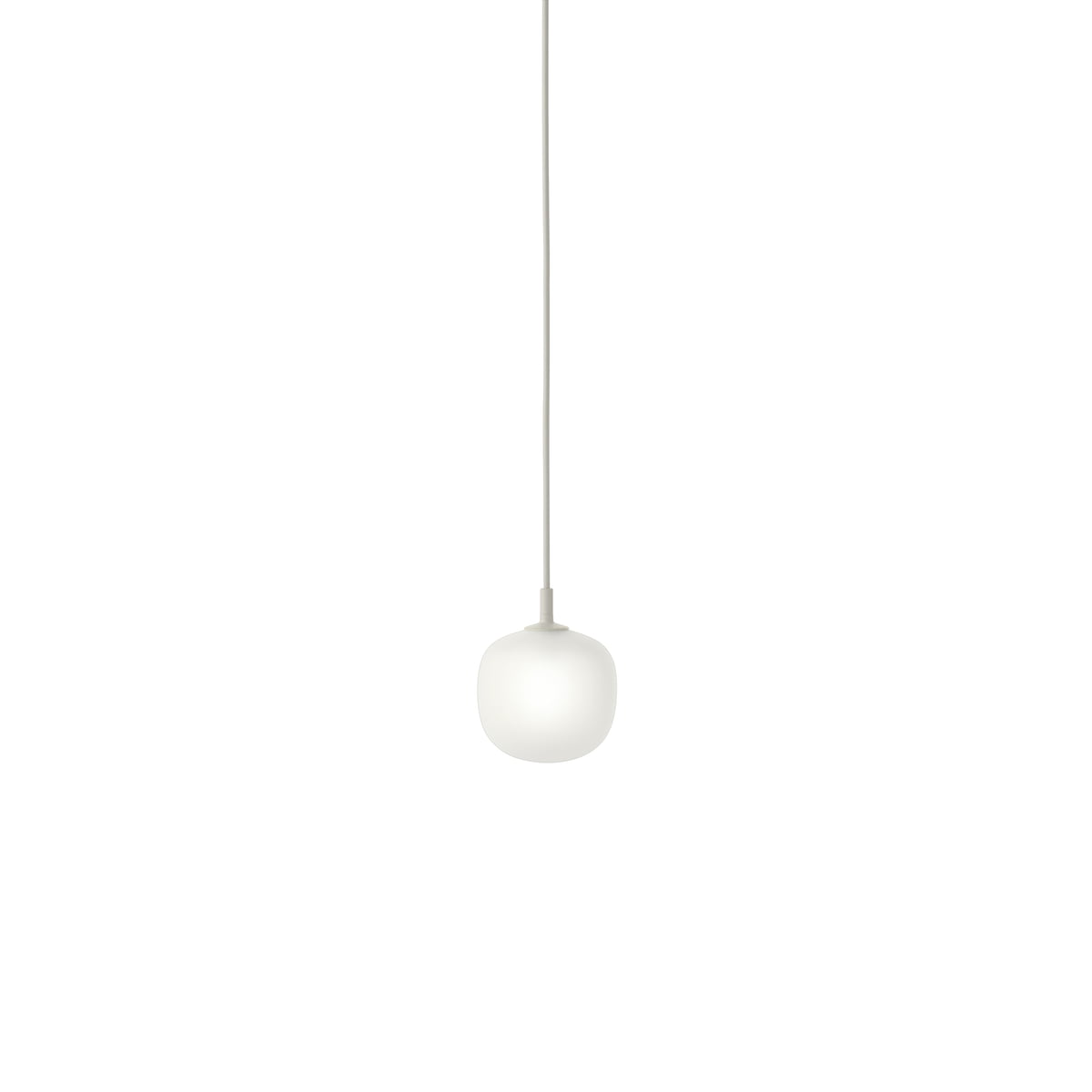 Muuto Rime Pendelleuchte Ø 12 cm, opal grau Muuto Rime Pendelleuchte Ø 12 cm, opal grau