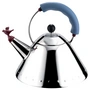 Alessi - Wasserkessel 9093 "Bird Kettle", poliert / hellblau