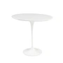 Knoll - Saarinen Tulip Beistelltisch rund, H 52 x Ø 51 cm, Laminat weiß / weiß