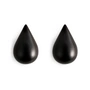 Normann Copenhagen - Dropit Wandhaken - klein, schwarz (2er Set)
