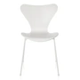 Fritz Hansen - Serie 7 Stuhl, Monochrom weiß / Esche weiß gefärbt