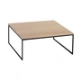 Hans Hansen - Less H 15/2 Couchtisch, Kufengestell schwarz / Eiche massiv 