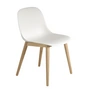 Muuto - Fiber Side Chair Wood Base, Eiche / weiß