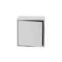 Muuto - Stacked System Regalmodul mit Tür, medium / hellgrau