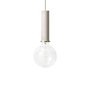 Ferm Living - Socket Pendelleuchte High, hellgrau