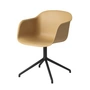 Muuto - Fiber Chair Swivel Base, schwarz / ocker