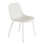 Muuto - Fiber Side Chair Tube Base, weiß recycled