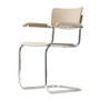 Thonet - S 43 F Stuhl, Chrom / Buche natur (TP 17)