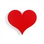 Vitra - Metal Wall Relief Little Heart, rot