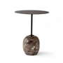 &Tradition - Lato Beistelltisch rund Ø 40 cm, H 50 cm, warm black / emparador Marmor