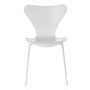 Fritz Hansen - Serie 7 Stuhl, Monochrom, weiß / Esche weiß lackiert
