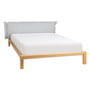 Hans Hansen - Pure Bett mit Polsterkopfteil 180 cm, eiche matt lackiert / grau