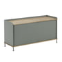 Muuto - Enfold Sideboard 125 x 62 cm, Eiche / dusty green