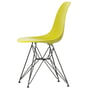 Vitra - Eames Plastic Side Chair DSR RE, basic dark / senf (Filzgleiter basic dark)