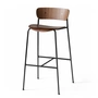 &Tradition - Pavilion Barhocker AV9, H 95 cm, schwarz / Walnuss lackiert