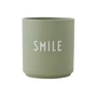 Design Letters - AJ Favourite Porzellan Becher, Smile / grün