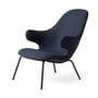 &Tradition - Catch JH14 Lounge-Chair, schwarz / dunkelblau (Divina 3 793)