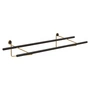 We Do Wood - Shoe Rack, Eiche geräuchert / Messing