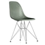 Vitra - Eames Fiberglass Side Chair DSR, verchromt / Eames sea foam green (Filzgleiter basic dark)