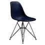 Vitra - Eames Fiberglass Side Chair DSR, basic dark / Eames navy blue (Filzgleiter basic dark)