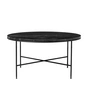 Fritz Hansen - Planner Couchtisch, Ø 80 x H 40 cm, Marmorplatte graphitgrau