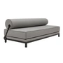 Softline - Sleep Daybed, schwarz / Keder schwarz / Bezug Cento schwarz/weiß (470)