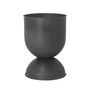Ferm Living - Hourglass Blumentopf large, Ø 50 x H 73 cm, schwarz / dunkelgrau
