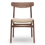 Carl Hansen - CH23 Chair Stuhl, Walnuss geölt / Naturgeflecht