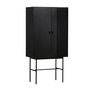 Woud - Array Highboard 80 cm, schwarz