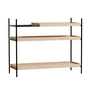 Woud - Tray Shelf niedrig, Eiche natur / schwarz (Konfiguration 1)