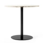Audo - Harbour Column Bistrotisch Ø 80 cm , Marmor weiß / schwarz