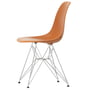 Vitra - Eames Plastic Side Chair DSR RE, verchromt / rostorange (Filzgleiter basic dark)