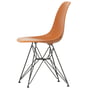 Vitra - Eames Plastic Side Chair DSR RE, basic dark / rostorange (Filzgleiter basic dark)