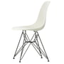 Vitra - Eames Plastic Side Chair DSR RE, basic dark / kieselstein (Filzgleiter basic dark)