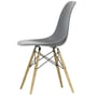 Vitra - Eames Plastic Side Chair DSW RE, Esche honigfarben / granitgrau (Filzgleiter weiß)