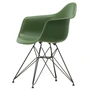 Vitra - Eames Plastic Armchair DAR RE, basic dark / forest (Filzgleiter basic dark)