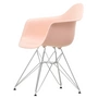 Vitra - Eames Plastic Armchair DAR RE, verchromt / zartrosé (Filzgleiter basic dark)	