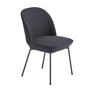 Muuto - Oslo Side Chair, anthrazit schwarz / anthrazit schwarz (Ocean 601)