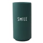 Design Letters - AJ Favourite Porzellan Vase, Smile / dunkelgrün