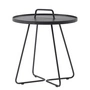 Cane-line - On-the-move Beistelltisch Outdoor, Ø 52 x H 60 cm, schwarz