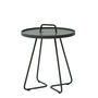 Cane-line - On-the-move Beistelltisch Outdoor, Ø 44 x H 54 cm, dunkelgrün