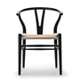 Carl Hansen - CH24 Wishbone Chair, Buche soft black / Naturgeflecht