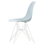 Vitra - Eames Plastic Side Chair DSR RE, weiß / eisgrau (Filzgleiter weiß)