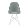 Vitra - Eames Fiberglass Side Chair DSR, weiß / Eames sea foam green (Filzgleiter weiß)