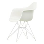Vitra - Eames Plastic Armchair DAR, weiß / weiß (Filzgleiter weiß)