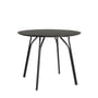 Woud - Tree Tisch Ø 90 cm, Tischplatte charcoal / Beine schwarz