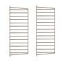 String - Wandleiter für String Regal 75 x 30 cm (2er-Set), braun