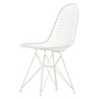 Vitra - Wire Chair DKR (H 43 cm), weiß / ohne Bezug, Filzgleiter (weiß)	