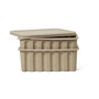 Ferm Living - Paper Pulp Aufbewahrungsbox, groß, braun (2er-Set)